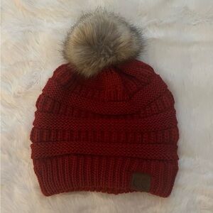 C.C Women’s Red Knit Hat